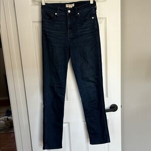 Madewell Stovepipe Women's Dark Blue Jeans Tall